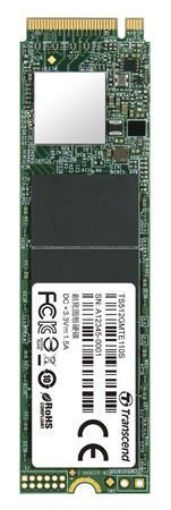 Obrázek TRANSCEND MTE110S 512GB SSD disk M.2 2280, PCIe Gen3 x4 NVMe 1.3 (3D TLC), 1700MB / s R, 1500MB / s W