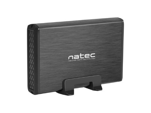 Obrázek Externí box pro HDD 3,5" USB 3.0 Natec Rhino, černý, včetně napájecího adaptéru