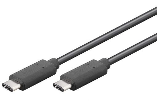 Obrázek PremiumCord Kabel USB 3.1 konektor C/male - USB 3.1 C/male, černý, 0,5m