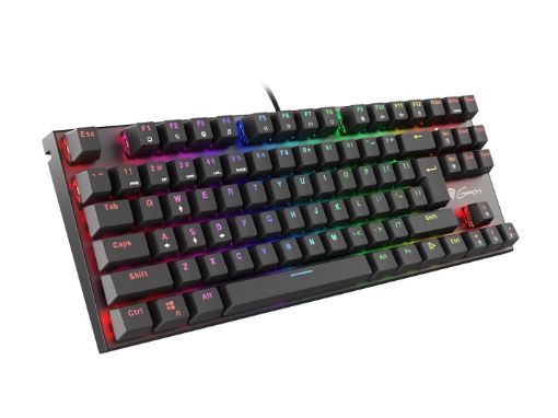 Obrázek Mechanická klávesnice Genesis Thor 300 TKL RGB, US layout, RGB podsvícení, software, Outemu Red