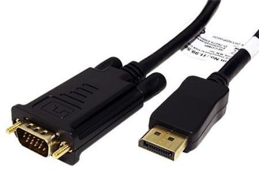 Obrázek Kabel DisplayPort - VGA, DP(M) -> MD15HD, 3m, černý