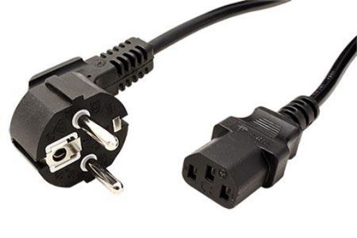 Obrázek Kabel síťový, napájecí k PC CEE 7/7(M) - IEC320 C13, 0,6m, černý