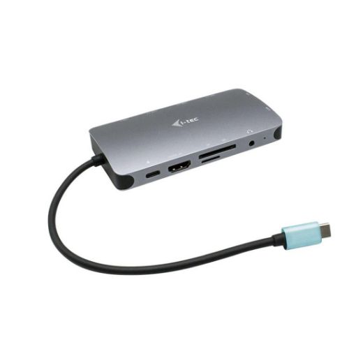Obrázek iTec USB-C Metal Nano Dock HDMI/VGA with LAN + Power Delivery 100 W