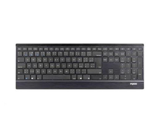 Obrázek RAPOO klávesnice E9500M Multi-mode Wireless Ultra-slim Keyboard Black