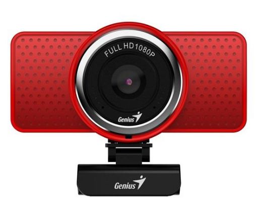 Obrázek GENIUS webová kamera ECam 8000/ červená/ Full HD 1080P/ USB2.0/ mikrofon