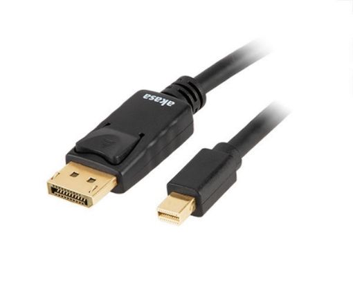 Obrázek AKASA kabel Mini DisplayPort 1.4 (M) na DisplayPort 1.4 (M) / AK-CBDP22-20BK / černý / 2m