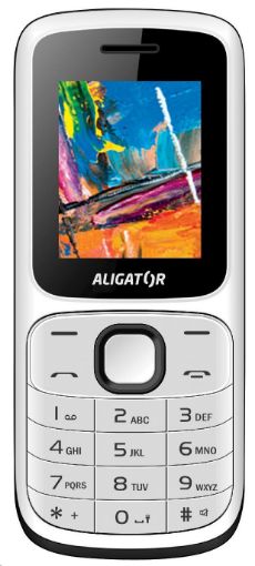 Obrázek Aligator D210 Dual SIM, bílo-černý