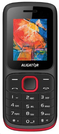 Obrázek Aligator D210 Dual SIM, černo-červený