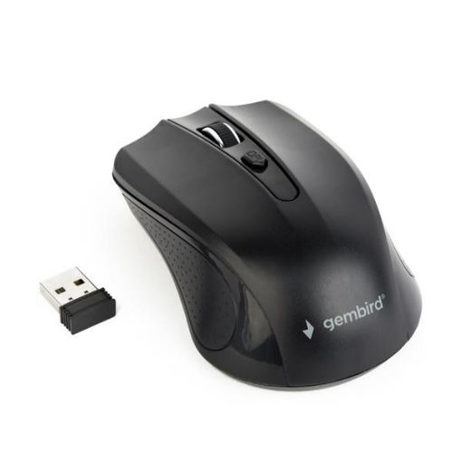 Obrázek GEMBIRD myš MUSW-4B-04, černá, bezdrátová, USB nano receiver