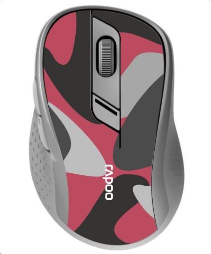 Obrázek RAPOO myš M500 Silent Multi-mode Wireless Optical Mouse, Red