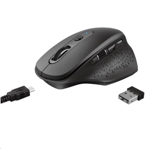 Obrázek TRUST bezdrátová Myš Ozaa Rechargeable Wireless Mouse - black