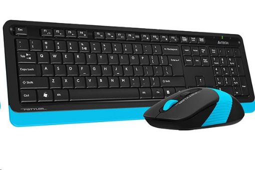 Obrázek A4tech FG1010 FSTYLER set bezdr. klávesnice + myši, modrá barva