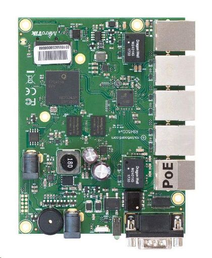 Obrázek MikroTik RouterBOARD RB450Gx4, quad-core 716MHz ARM CPU, 1GB RAM, 5x LAN, vč. L5 licence