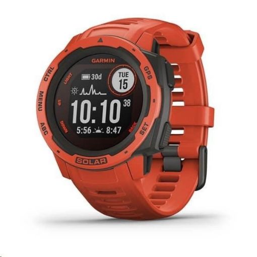 Obrázek Garmin GPS sportovní hodinky Instinct Solar Red Optic