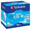 Obrázek VERBATIM CDR 10 Pack 700MB 52x,Jewel,Crystal/DLP