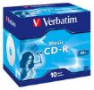 Obrázek VERBATIM CDR 10 pack 700MB jewel audio color