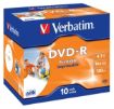 Obrázek VERBATIM DVD-R 10-pack Printable/16x/4.7GB/Jewel