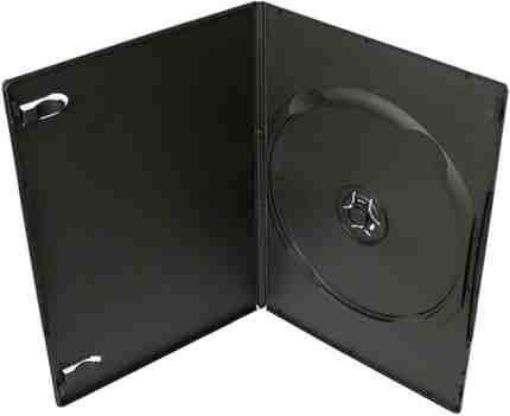 Obrázek COVER IT Krabička na 1 DVD 7mm slim černý 10ks/bal