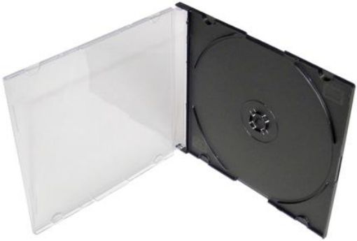 Obrázek COVER IT Krabička na 1 CD 5,2mm slim box + tray 10ks/bal