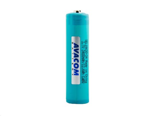 Obrázek AVACOM Nabíjecí baterie 18650 Panasonic 3400mAh 3,6V Li-Ion - s elektronickou ochranou, vhodné pro svítilny