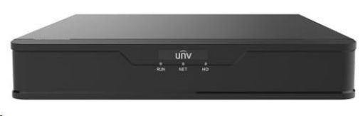 Obrázek Uniview NVR, 8 PoE (Max 108W) kanálů, H.265, 1x HDD, 8Mpix (64Mbps/64Mbps), HDMI, VGA, 4K, ONVIF, 2 x USB, audio