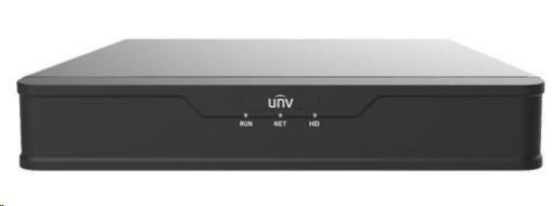 Obrázek Uniview NVR, 4 kanály, H.265, 1x HDD (max.6TB), propustnost 64/48Mbps, HDMI, VGA, 2x USB 2.0, audio, ONVIF