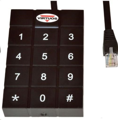 Obrázek Virtuos RFID 125 kHz adaptér s klávesnicí pro pokladní zásuvky Virtuos 24V