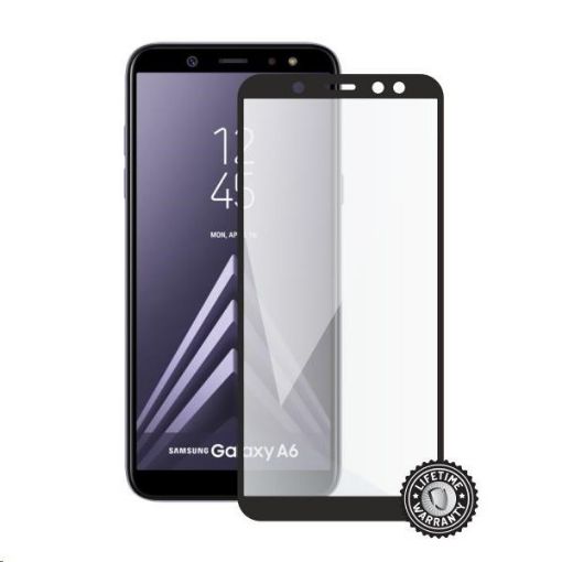 Obrázek Screenshield ochrana displeje Tempered Glass pro SAMSUNG A600 Galaxy A6 (full cover), černá