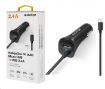 Obrázek Aligator nabíječka do auta Turbo charge, 12/24 V, 2,4 A, microUSB, 1x USB výstup, černá