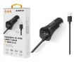 Obrázek Aligator nabíječka do auta Turbo charge, 12/24 V, 2,4 A, USB-C, 1x USB výstup, černá