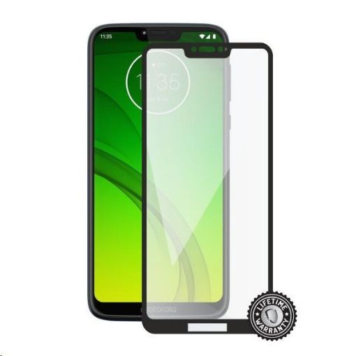 Obrázek Screenshield ochrana displeje Tempered Glass pro MOTOROLA Moto G7 Power XT1955, (full cover), černá