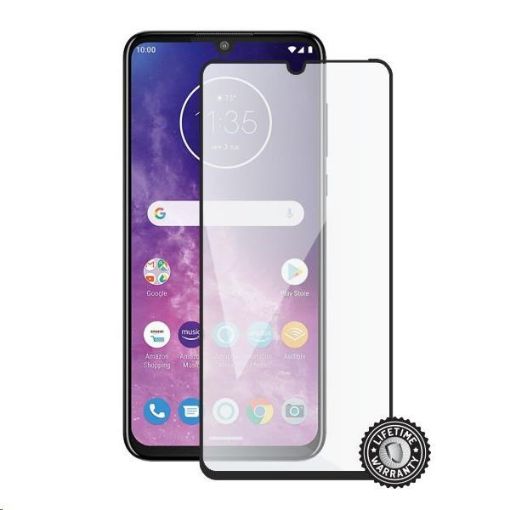 Obrázek Screenshield ochrana displeje Tempered Glass pro MOTOROLA One Zoom XT2010, (full cover), černá