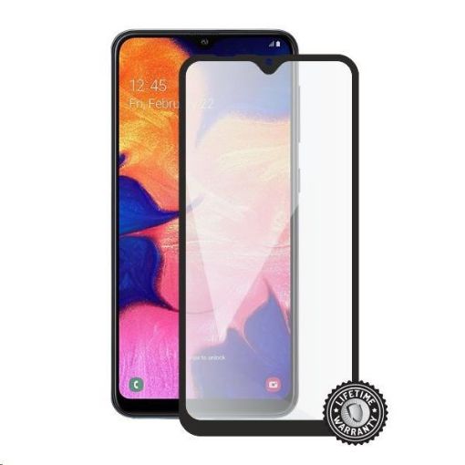 Obrázek Screenshield ochrana displeje Tempered Glass pro SAMSUNG Galaxy A10 (A105), (full cover), černá