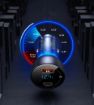 Obrázek Baseus Particular Digital Display duální adaptér do automobilu USB-A QC + USB-C 65W, šedá