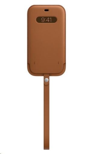 Obrázek APPLE iPhone 12 Pro Max Leather Sleeve with MagSafe - Saddle Brown