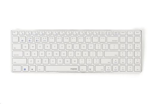 Obrázek RAPOO klávesnice E9100M, bezdrátová, Ultra-slim, CZ/SK, bílá