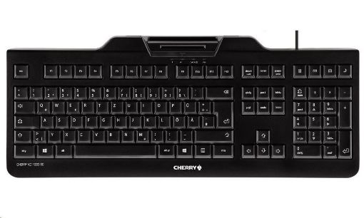 Obrázek CHERRY klávesnice se čtečkou karet KC 1000 SC/ USB/ ISO 7816 podporované karty/ černá/ CZ layout