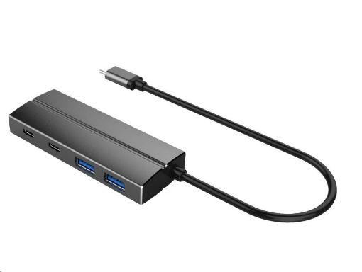 Obrázek PREMIUMCORD 10G SuperSpeed USB Hub Type C to 2 X USB 3.1 A + 2 X USB 3.1 C Aluminum