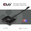 Obrázek Club3D Video hub MST (Multi Stream Transport) USB-C 3.2 na HDMI 2.0, Dual Monitor 4K60Hz