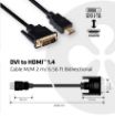 Obrázek Club3D Kabel DVI-D na HDMI 1.4 obousměrný, (M/M), 2m