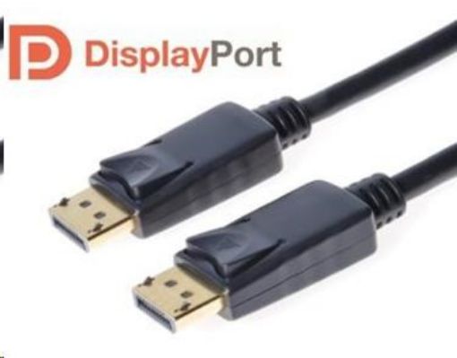 Obrázek PREMIUMCORD DisplayPort 1.2 přípojný kabel M/M, zlacené konektory, 1.5m