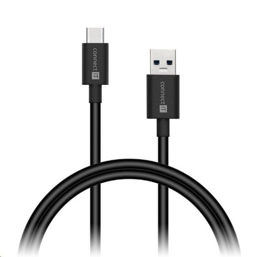 Obrázek CONNECT IT Wirez USB-C (Type C) -> USB-A, USB 3.1 Gen 1, černá, 1 m