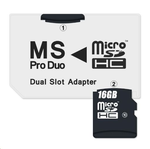 Obrázek CONNECT IT Adaptér MS PRO DUO 2x Micro SDHC DUAL SLOT