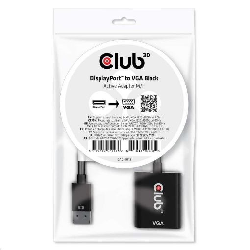 Obrázek Club3D adaptér aktivní DisplayPort na VGA