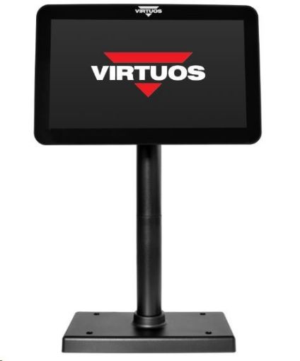 Obrázek Virtuos 10,1" LCD barevný zákaznický monitor SD1010R, USB, černý