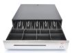 Obrázek Virtuos pokladní zásuvka C430C, 9-24V, s kabelem 24V, kovové držáky bankovek, nerez. panel, černá