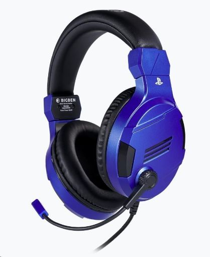 Obrázek Bigben herní sluchátka s mikrofonem - modré