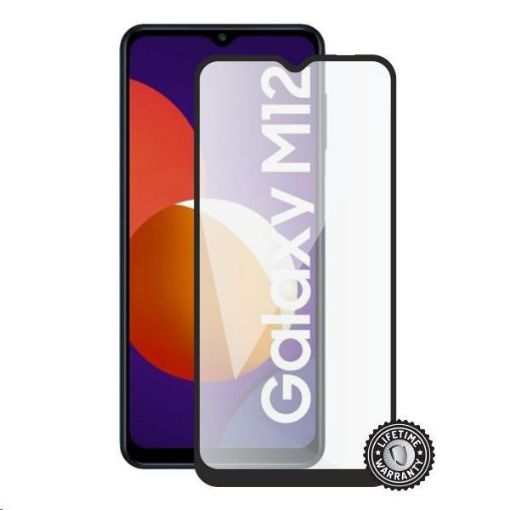 Obrázek Screenshield ochrana displeje Tempered Glass pro SAMSUNG M127 Galaxy M12 (full COVER), černá