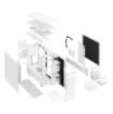 Obrázek FRACTAL DESIGN skříň Define 7 Midi Tower, bílá, bez zdroje