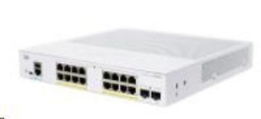 Obrázek Cisco switch CBS350-16P-E-2G, 16xGbE RJ45, 2xSFP, PoE+, 120W